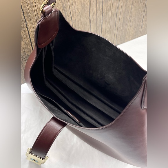 GANNI Butterfly Logo Chicory Coffee Small Kat Shoulder Bag #A7302 - Picture 12 of 15